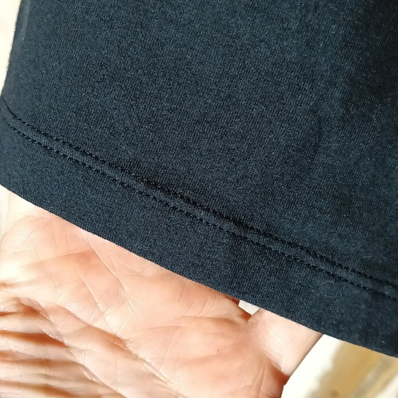 Spanx compression v-neck undershirt black short sleeve shape wear M - Picture 5 of 8